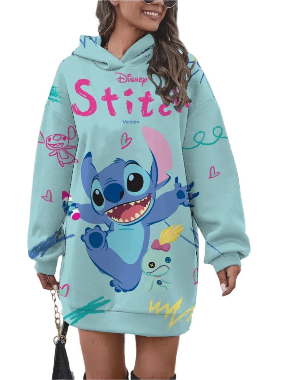 Look at Me Now Cartoon Hoodie Dress