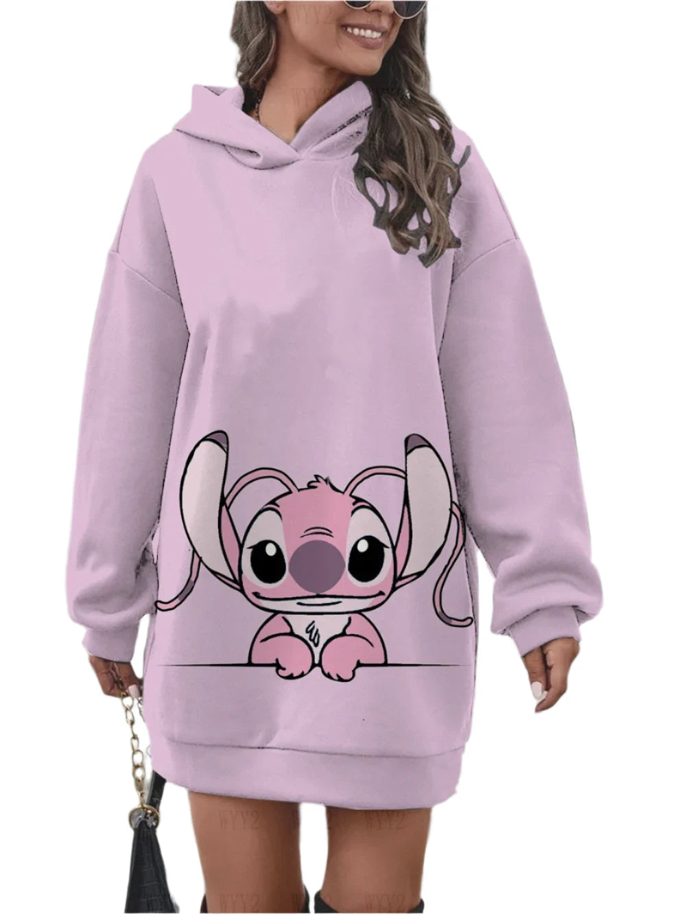 Look at Me Now Cartoon Hoodie Dress