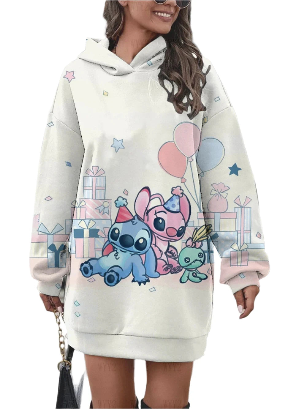 Look at Me Now Cartoon Hoodie Dress