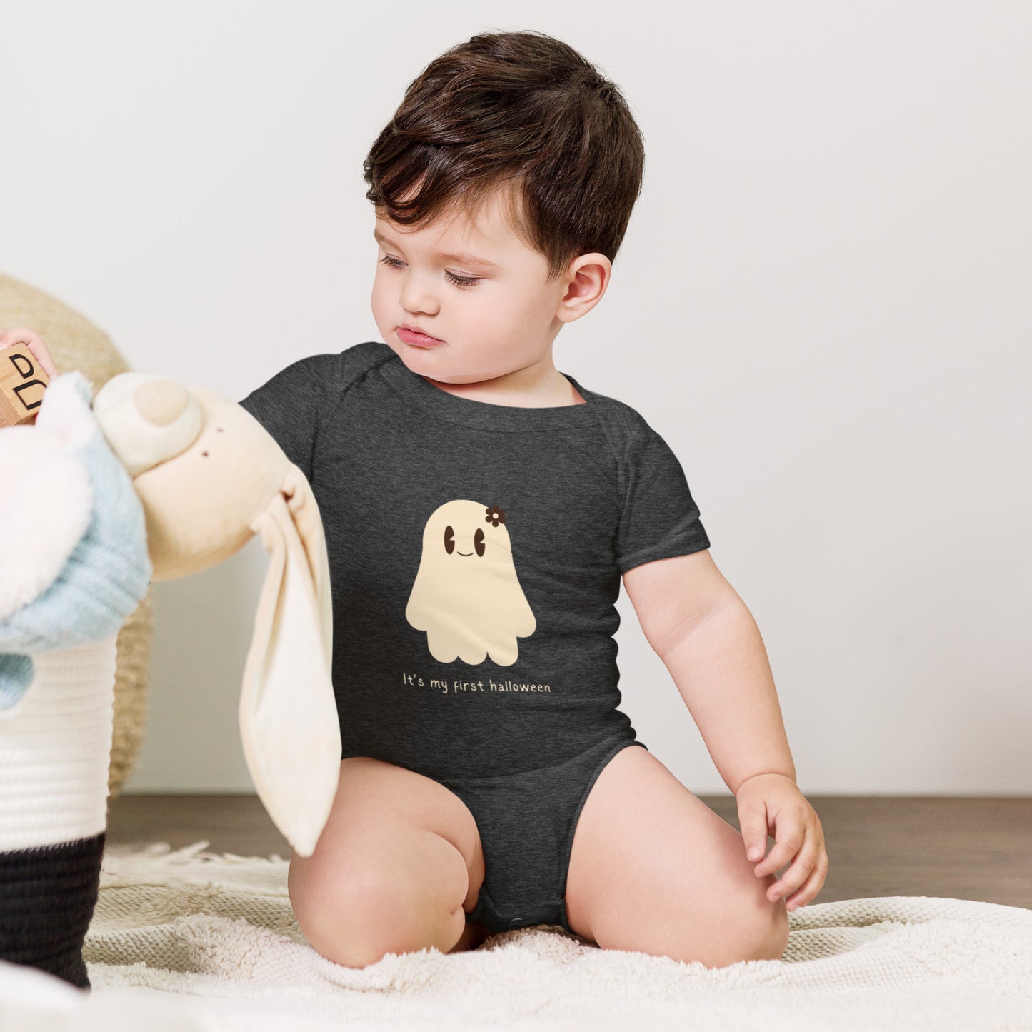 My First Halloween Baby Short Sleeve One-Piece: Cute & Festive Outfit
