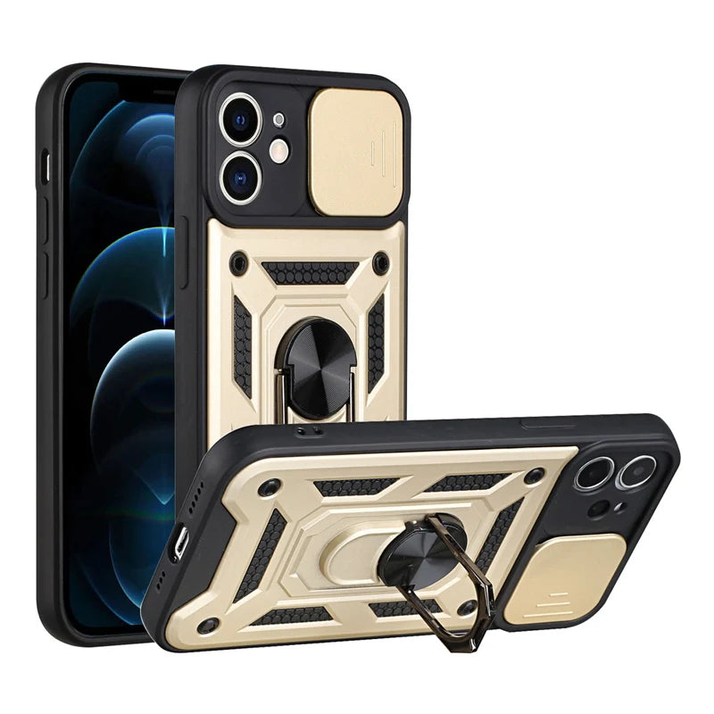 Shockproof Armor Camera Protection Case for iPhone 12, 11, 13, 14 Pro Max & More – Stylish Cover for Active Lifestyle