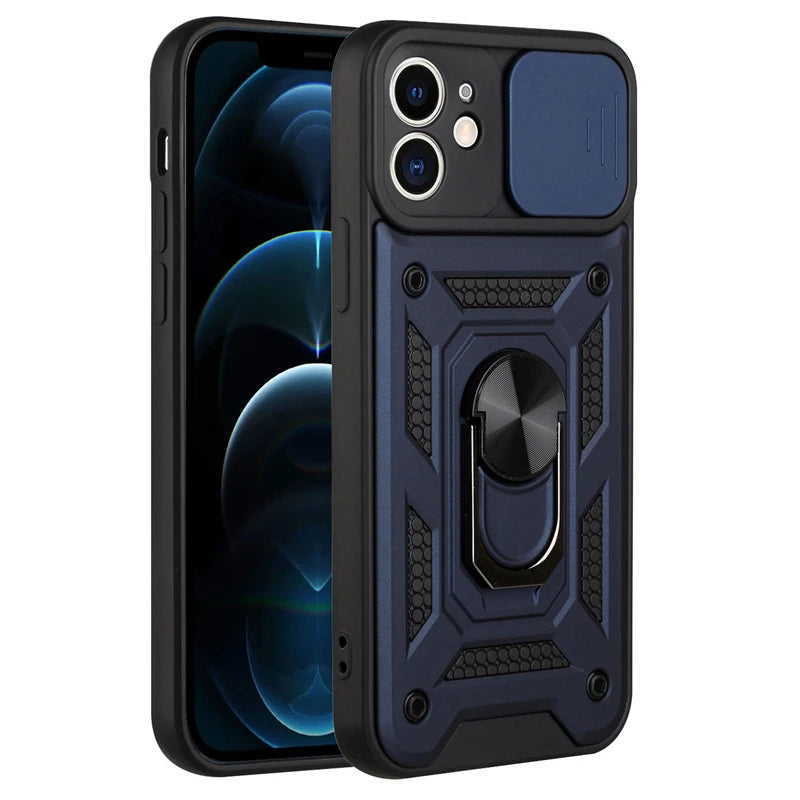 Shockproof Armor Camera Protection Case for iPhone 12, 11, 13, 14 Pro Max & More – Stylish Cover for Active Lifestyle