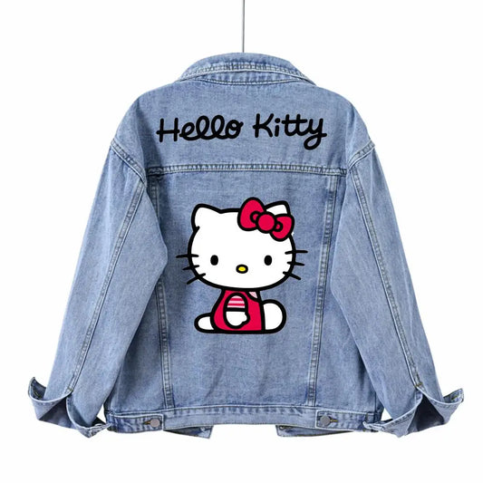 Hello Y2K Retro Denim Jacket