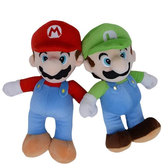 Mario, Luigi, and Yoshi Stuffed Toys