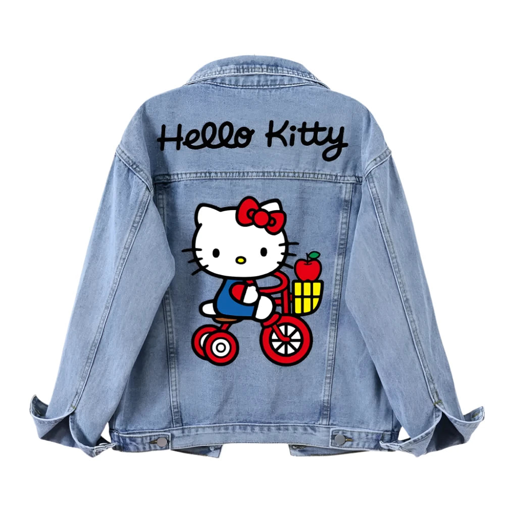 Hello Y2K Retro Denim Jacket