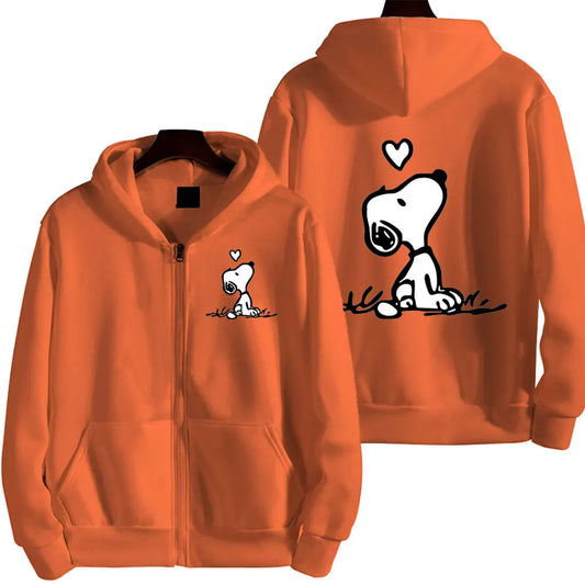 Thinking of Your Heart Cartoon Hoodie