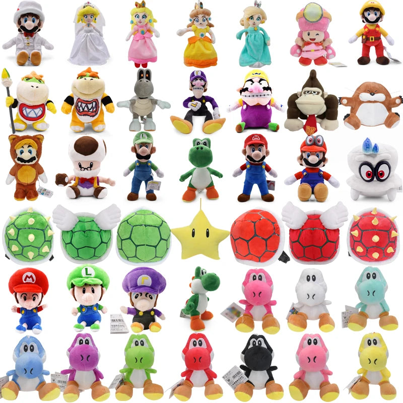 Game Plush Toys: Luigi, Yoshi, Princess Peach & More!