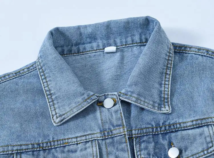 Hello Y2K Retro Denim Jacket