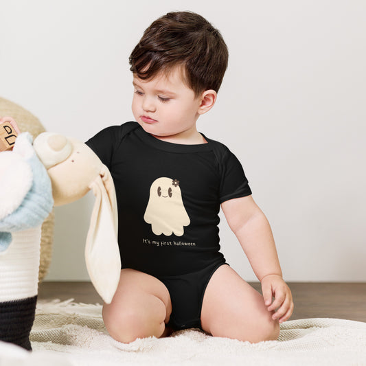 My First Halloween Baby Short Sleeve One-Piece: Cute & Festive Outfit